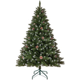 Norway Frosted Christmas Tree H150 x W97cm with 473 Tips and Pinecones